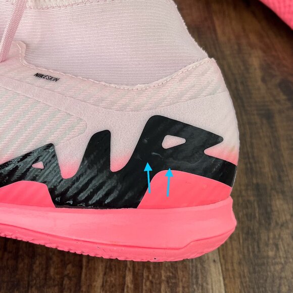 Nike Zoom Superfly 9 Academy IC Indoor Soccer Shoes DJ5627-601 Mens Size 12 Pink - Picture 11 of 16